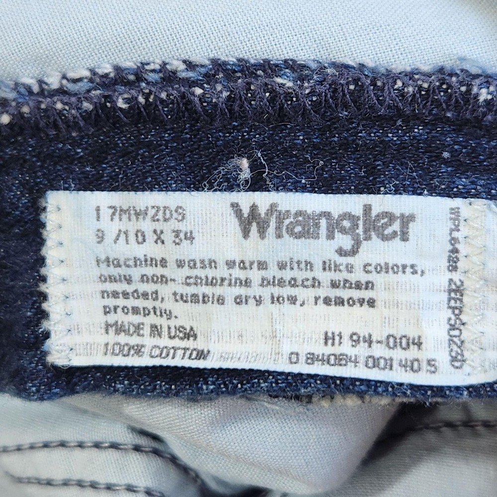 Vintage Wrangler Jeans Womens 9/10x31 Blue High Rise Bareback Western Denim - Picture 3 of 9